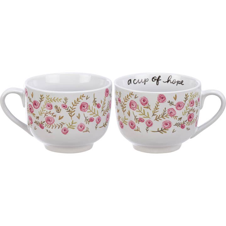 A Cup of Hope Rose Mug